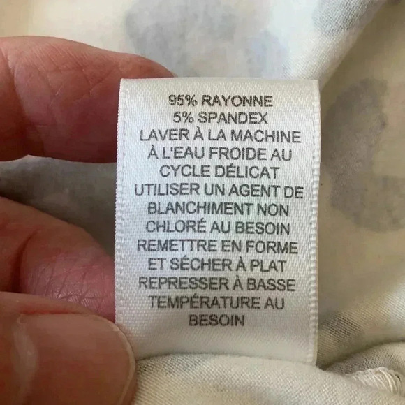 Lord & Taylor  animal print, lightweight, soft, stretchy fitted tank top - Picture 5 of 5